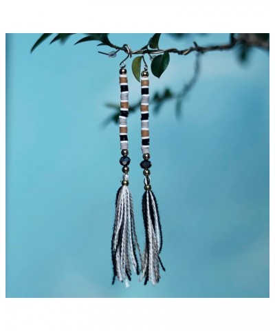 Glitter Spacer Bead Stackable Tassels Earrings Mixed $10.56 Earrings