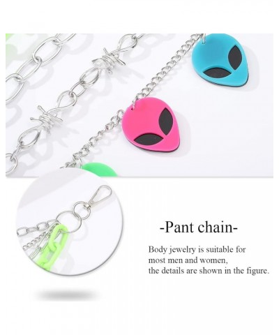 Hip Hop Pant Chain Acrylic Jean Chain Punk Wallet Chain Rock Pocket Chain for Men and Women B $10.24 Body Jewelry