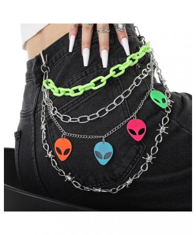 Hip Hop Pant Chain Acrylic Jean Chain Punk Wallet Chain Rock Pocket Chain for Men and Women B $10.24 Body Jewelry