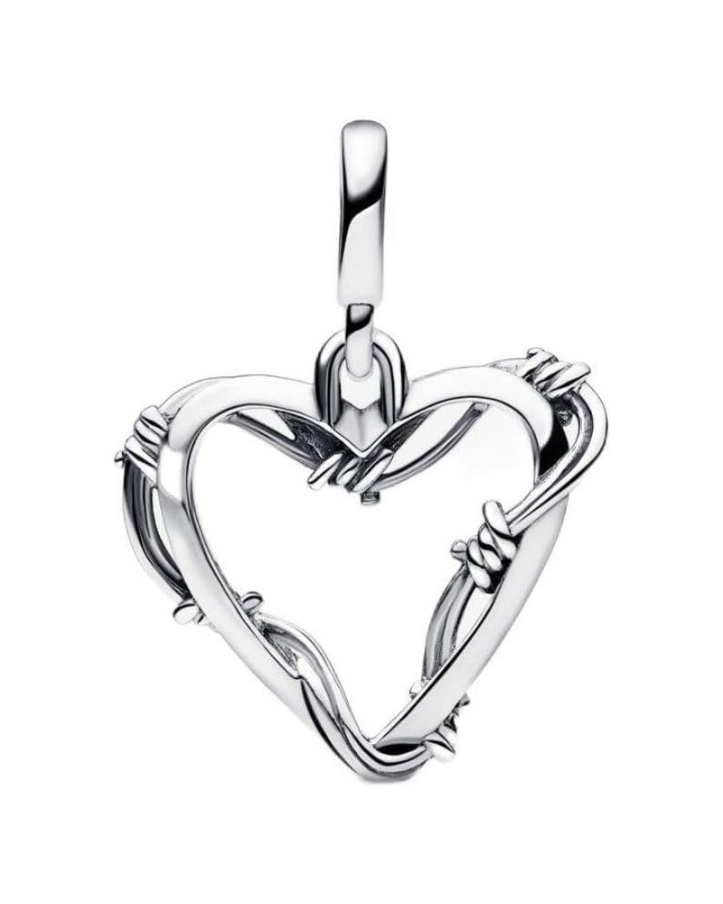 Charm 925 Sterling Silver Pendant,Girl Jewelry Beads Gifts for Women Bracelet&Necklace Heart-shaped totem dangle $9.71 Bracelets