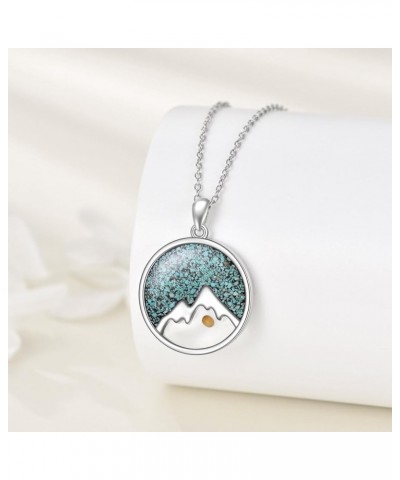 Mountain Necklace Sterling Silver Mountain Faith Pendant Religious Jewelry Gifts for Women Men Mountain Mustard Seed $22.56 N...