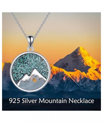 Mountain Necklace Sterling Silver Mountain Faith Pendant Religious Jewelry Gifts for Women Men Mountain Mustard Seed $22.56 N...