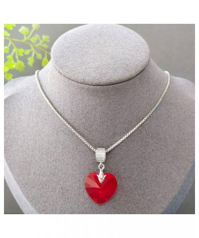 Women's Heart Crystal Jewelry Set Collection,Love Heart Necklaces and Earrings Jewelry Sets 14K Rhodium Tone Plated Crystals ...