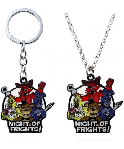 FNAF Freddy's Security Keychain - Fazbear Nights Costume Keychain - Cosplay Collectors for Man Woman Fans Fnaf Keychain Neckl...