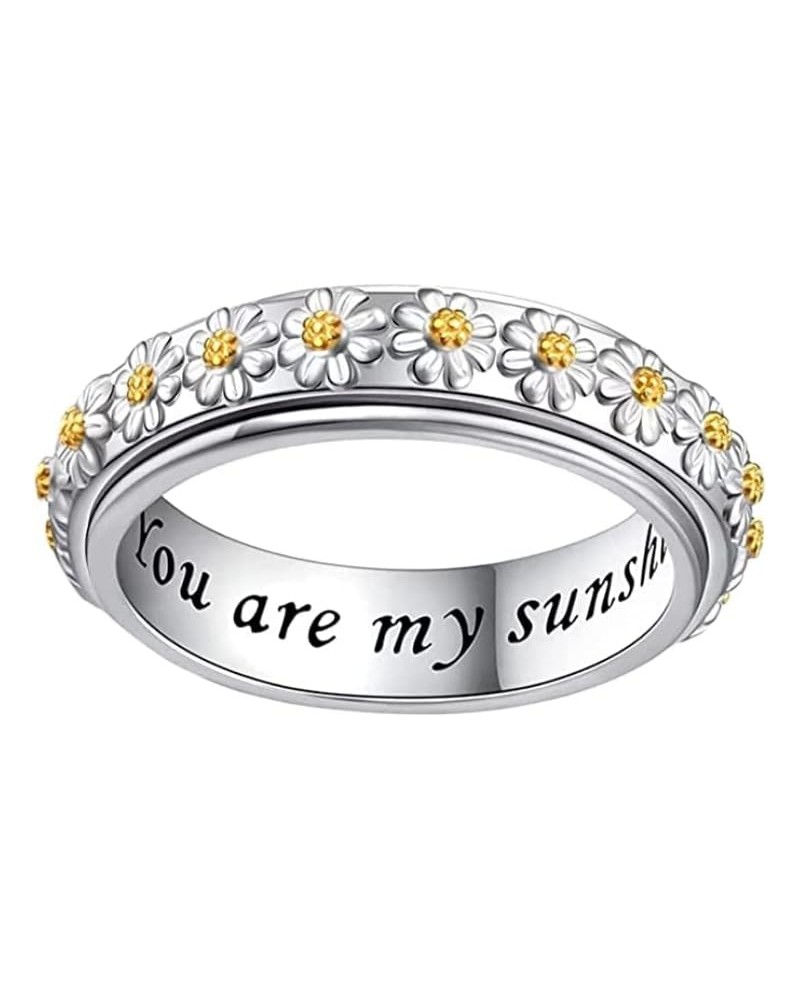 Ring Set Stainless Steel Flower Gold Sliver Wedding Elegant Jewelry 925 Rings and Silver Rings (6, Green) flowers. 8 $8.00 Rings