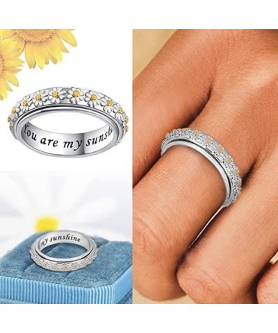 Ring Set Stainless Steel Flower Gold Sliver Wedding Elegant Jewelry 925 Rings and Silver Rings (6, Green) flowers. 8 $8.00 Rings