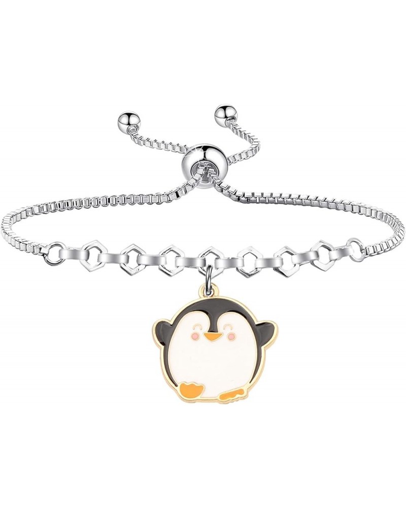 Penguin Gift Always Be Yourself Unless You Can Be A Penguin Keychain Penguin Theme Jewelry Silver Silde Bracelet $5.43 Pendants