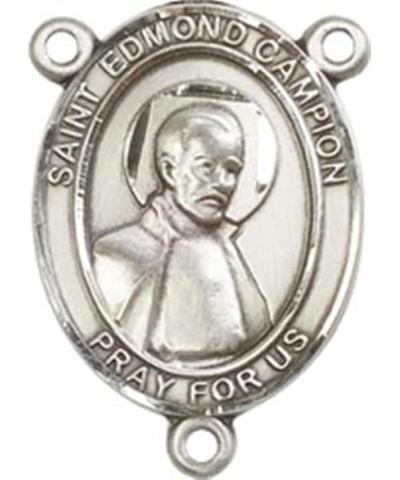 Sterling Silver Catholic Patron Saint Rosary Centerpiece Medal, 3/4 Inch Saint Edmund Campion $39.21 Pendants