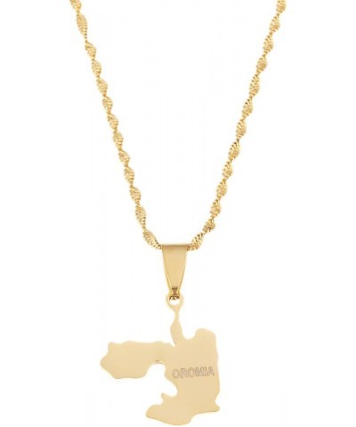 Ethiopia Oromia Map Pendant and Necklaces for Women Oromo Jewelry $7.60 Necklaces