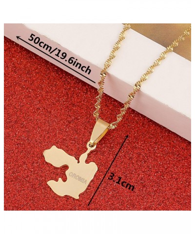 Ethiopia Oromia Map Pendant and Necklaces for Women Oromo Jewelry $7.60 Necklaces