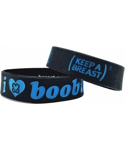 i love boobies! Bracelets Black/Blue 2-Pack $9.22 Bracelets