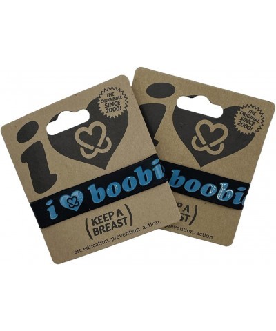 i love boobies! Bracelets Black/Blue 2-Pack $9.22 Bracelets