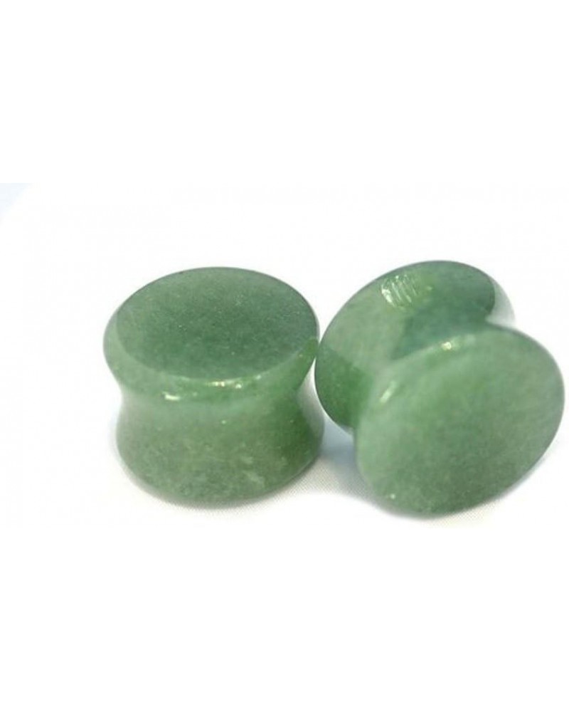 Jade Stone Organic Double-sided Flare Gauges/plugs/Tunnels 2 Pieces (1 Pair)(A/2/2/30) 5/8" (16mm) $15.29 Body Jewelry