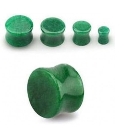 Jade Stone Organic Double-sided Flare Gauges/plugs/Tunnels 2 Pieces (1 Pair)(A/2/2/30) 5/8" (16mm) $15.29 Body Jewelry