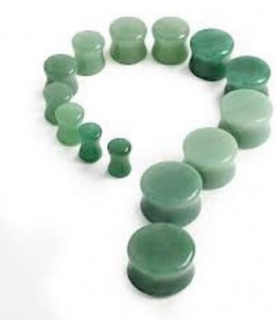 Jade Stone Organic Double-sided Flare Gauges/plugs/Tunnels 2 Pieces (1 Pair)(A/2/2/30) 5/8" (16mm) $15.29 Body Jewelry