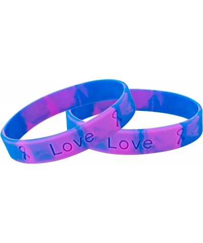 Purple & Blue Silicone Bracelet Pediatric Stroke Awareness Bracelet Rheumatoid Arthritis Awareness Bracelets 50 Bracelets $8....