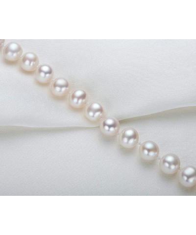 Freshwater Cultured Pearl Bracelet White Pearl All Shape Clasp Strand Bracelets for Women Jewelry Gift Size: 6-7mm/7-8mm/8-9m...