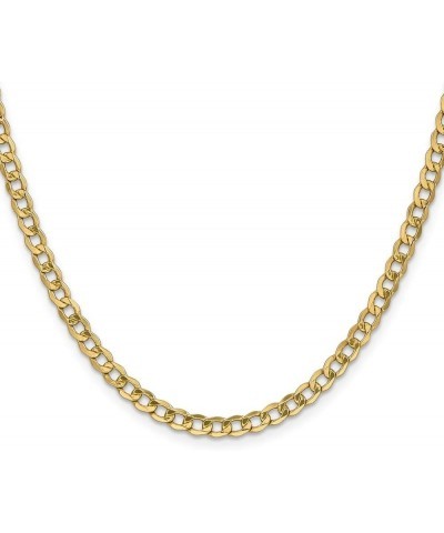 10k Yellow Gold 4.3mm Curb Chain Necklace 6.15g for Men Women 16.0 Inches $84.78 Bracelets