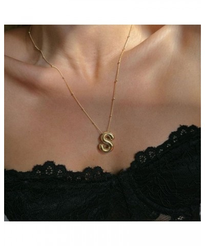 ??????? ????????? for Women Girl, Dainty Gold ??????? ?????? ?????? ????????, 14K Gold Plated Layered Necklaces Puffy Name Pe...