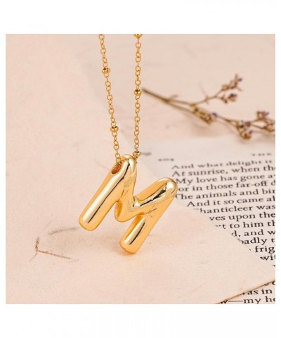 ??????? ????????? for Women Girl, Dainty Gold ??????? ?????? ?????? ????????, 14K Gold Plated Layered Necklaces Puffy Name Pe...