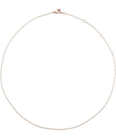 Thin Chain Adjustable Choker in Gold, Rose Gold, or Silver (13", 14", 15", 16", 17") | Delicate Jewelry Rose Gold $12.60 Neck...