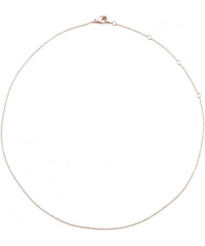 Thin Chain Adjustable Choker in Gold, Rose Gold, or Silver (13", 14", 15", 16", 17") | Delicate Jewelry Rose Gold $12.60 Neck...