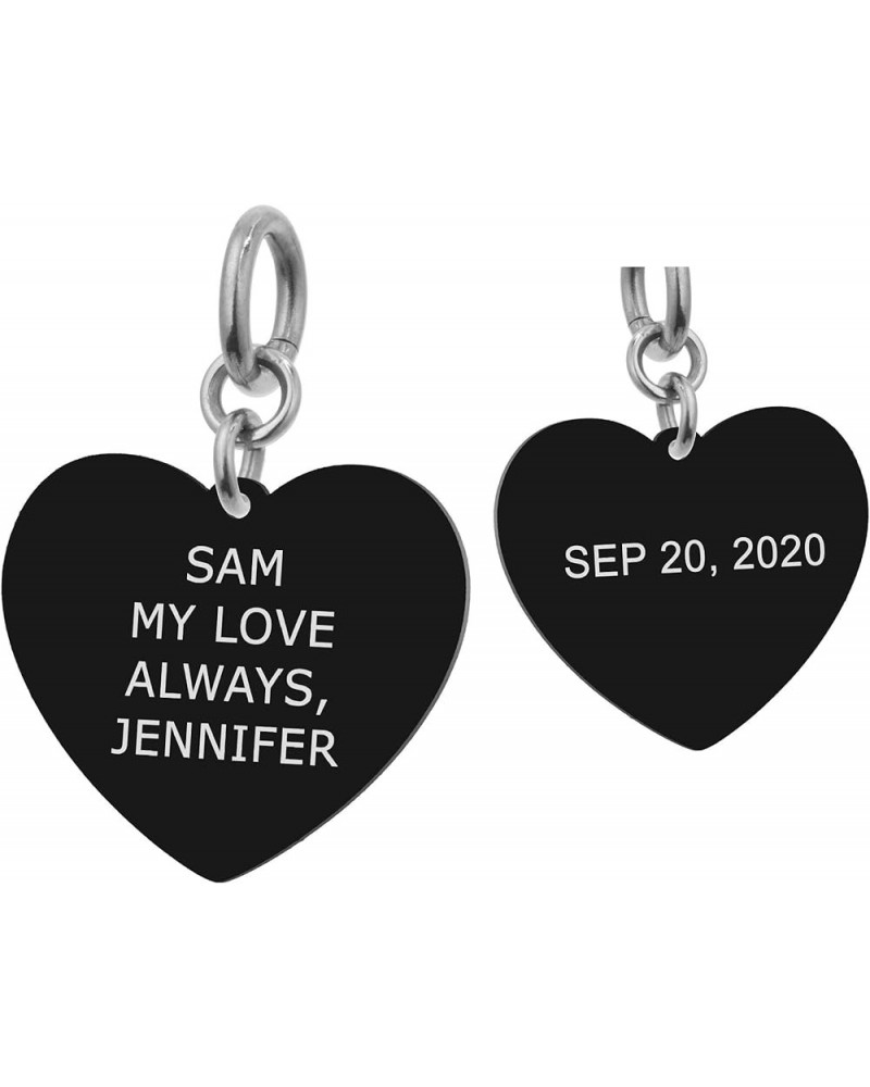 Personalized Photo and Message Engraving Custom Pendant Dangle Charm Bead For European Charm Bracelets 2 Sides Text Engraving...