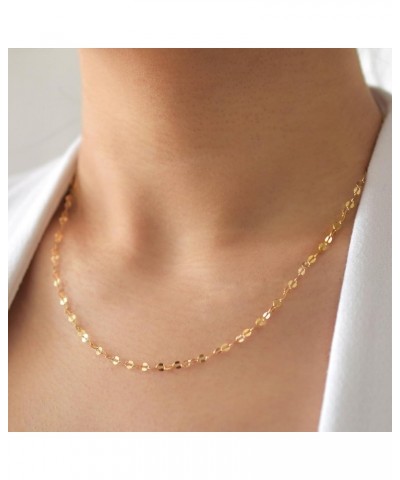 Gold Chain Necklaces for Women - 14k Gold Plated Chain Necklace Simple Layered Necklaces Cuban Paperclip Rope Chain Gold Chok...