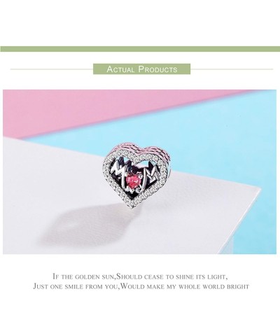 925 Sterling Silver Charm for Charms Bracelets Bowknot Family Tree Heart Charm Birthday Gifts Red Mom Charm $10.08 Bracelets