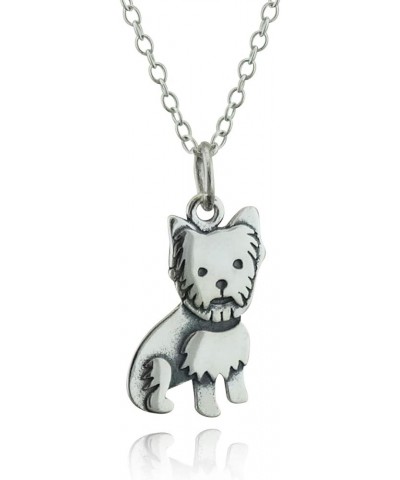 Sterling Silver 3D Dog Breed Necklaces YORKIE $16.92 Necklaces