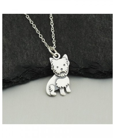 Sterling Silver 3D Dog Breed Necklaces YORKIE $16.92 Necklaces