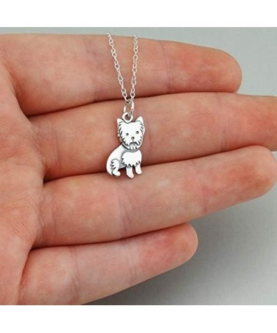 Sterling Silver 3D Dog Breed Necklaces YORKIE $16.92 Necklaces