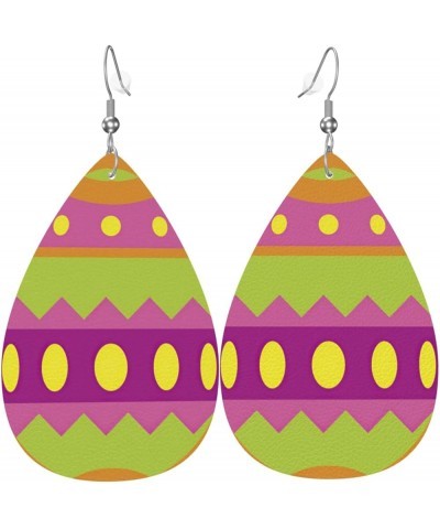 I Am Black History Month Earrings for Women,Faux Leather Earrings with Silvering Hoop One Size Colorful Easter Eggs $9.89 Ear...