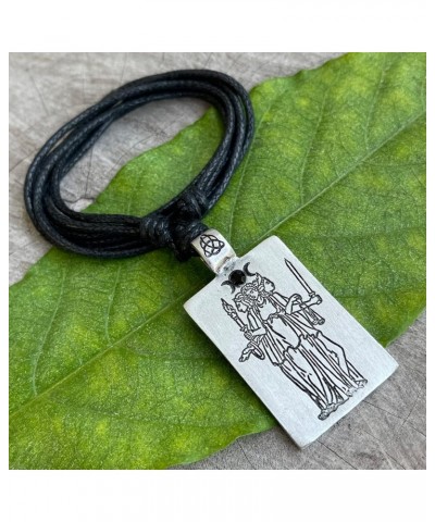 Pagan Jewelry Triple Moon Goddess Hecate Neopaganism Athenian light magic witchcraft ghosts sorcery Silver Pewter Unisex Men'...