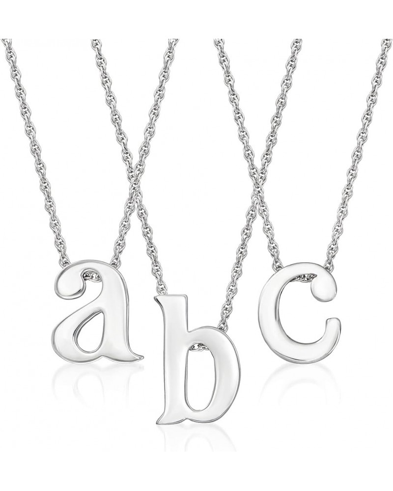 Sterling Silver Lowercase Initial Necklace 18-inch (L) $33.92 Necklaces