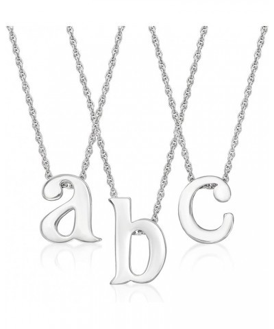 Sterling Silver Lowercase Initial Necklace 18-inch (L) $33.92 Necklaces