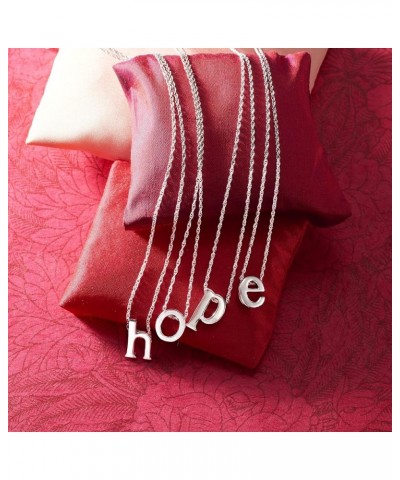 Sterling Silver Lowercase Initial Necklace 18-inch (L) $33.92 Necklaces