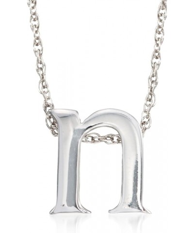 Sterling Silver Lowercase Initial Necklace 18-inch (L) $33.92 Necklaces