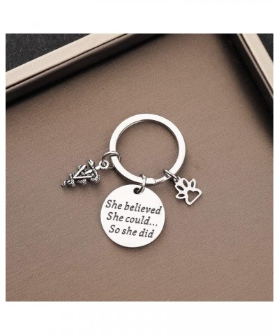 Veterinarian Keychain Veterinary Technician Gifts Vet Tech Jewelry Veterinarian Graduation Gifts Vet Keychain $7.94 Pendants