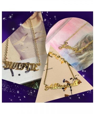 18k Gold Necklace for Women, Fans Tour Outfit, Perfect Music Fan Gifts For Tour Concert Party Reputation $6.83 Necklaces