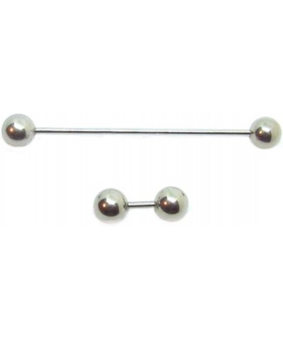 14g Straight Barbell Custom Length with 8mm Balls 44.0 Millimeters $9.99 Body Jewelry