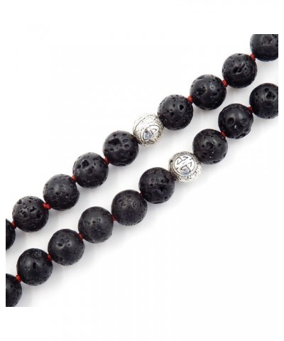 mala beads necklace for women man, mala bracelet, prayer beads necklace lava $16.80 Necklaces