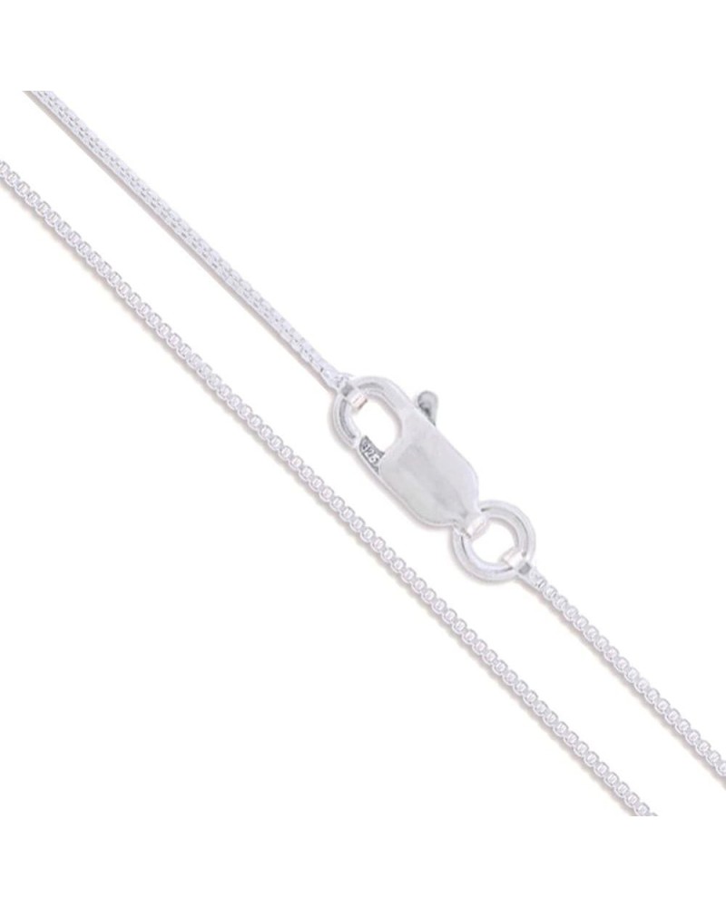 CHOOSE YOUR CLASP Sterling Silver 1.3mm Box Chain Necklace 26.0 Inches Lobster Clasp $15.68 Necklaces