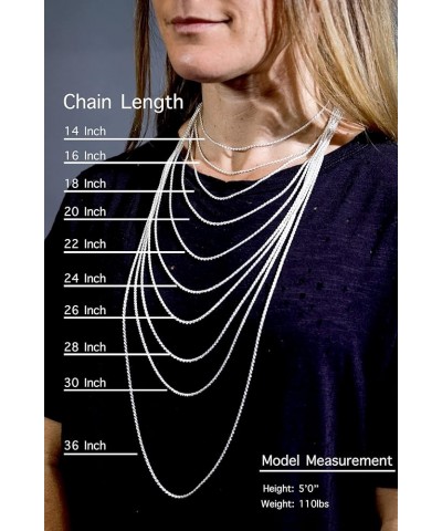 CHOOSE YOUR CLASP Sterling Silver 1.3mm Box Chain Necklace 26.0 Inches Lobster Clasp $15.68 Necklaces