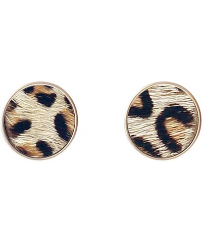 Animal Print Stud Earrings for Women – Leopard, Jaguar, Zebra, Snakeskin – Genuine Leather – Round, Oval, Teardrop - Fashion ...