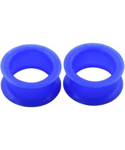 5 Pairs Mixed Colors Flexible Silicone Flesh Tunnels 8g-1" Hollow Ear Expander StyleD, Gauge: 3/4"(20mm) $6.85 Body Jewelry