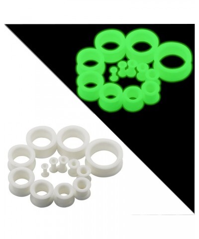 5 Pairs Mixed Colors Flexible Silicone Flesh Tunnels 8g-1" Hollow Ear Expander StyleD, Gauge: 3/4"(20mm) $6.85 Body Jewelry