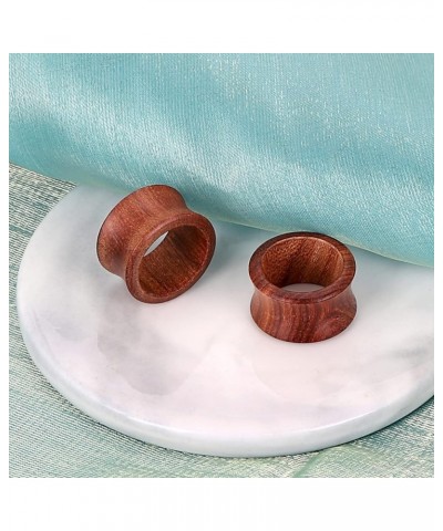 1Pairs Wood Hollow Ear Gauge Plugs Tunnels Saddle Expander Piercing Jewelry Hollow, style2 $7.07 Body Jewelry