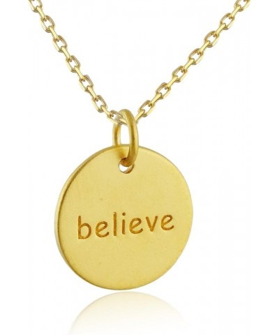 Sterling Silver Engraved Spiritual Necklace for Women GOLD BELIVE $11.50 Necklaces