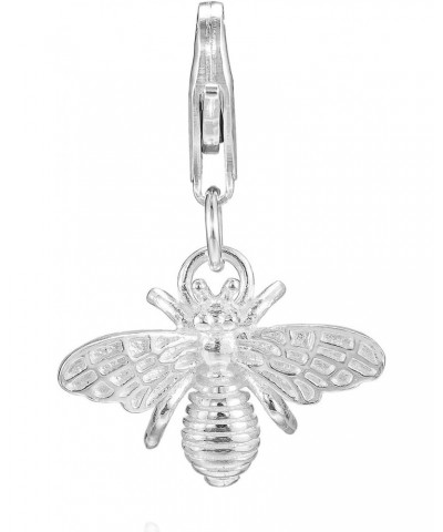 925 Sterling Silver 3D Honey Bee Clip On Charm Lobster Clasp for Bracelet Necklace Jewelry $11.87 Bracelets